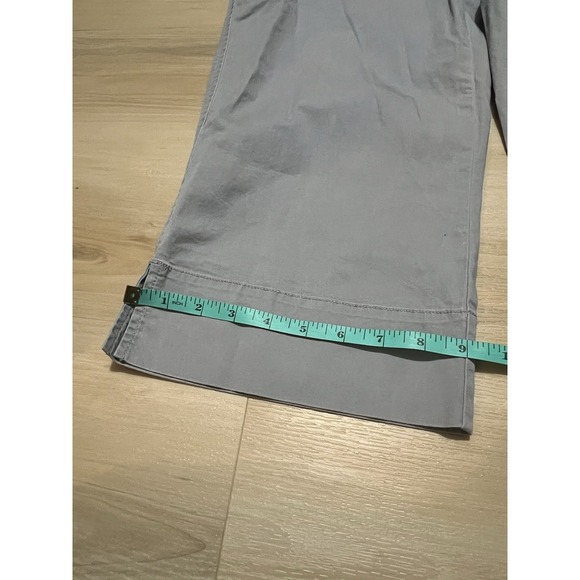 The North Face Pants‎ Women Large Gray Cotton Capri Cropped Hiking Outdoor - Picture 2 of 9
